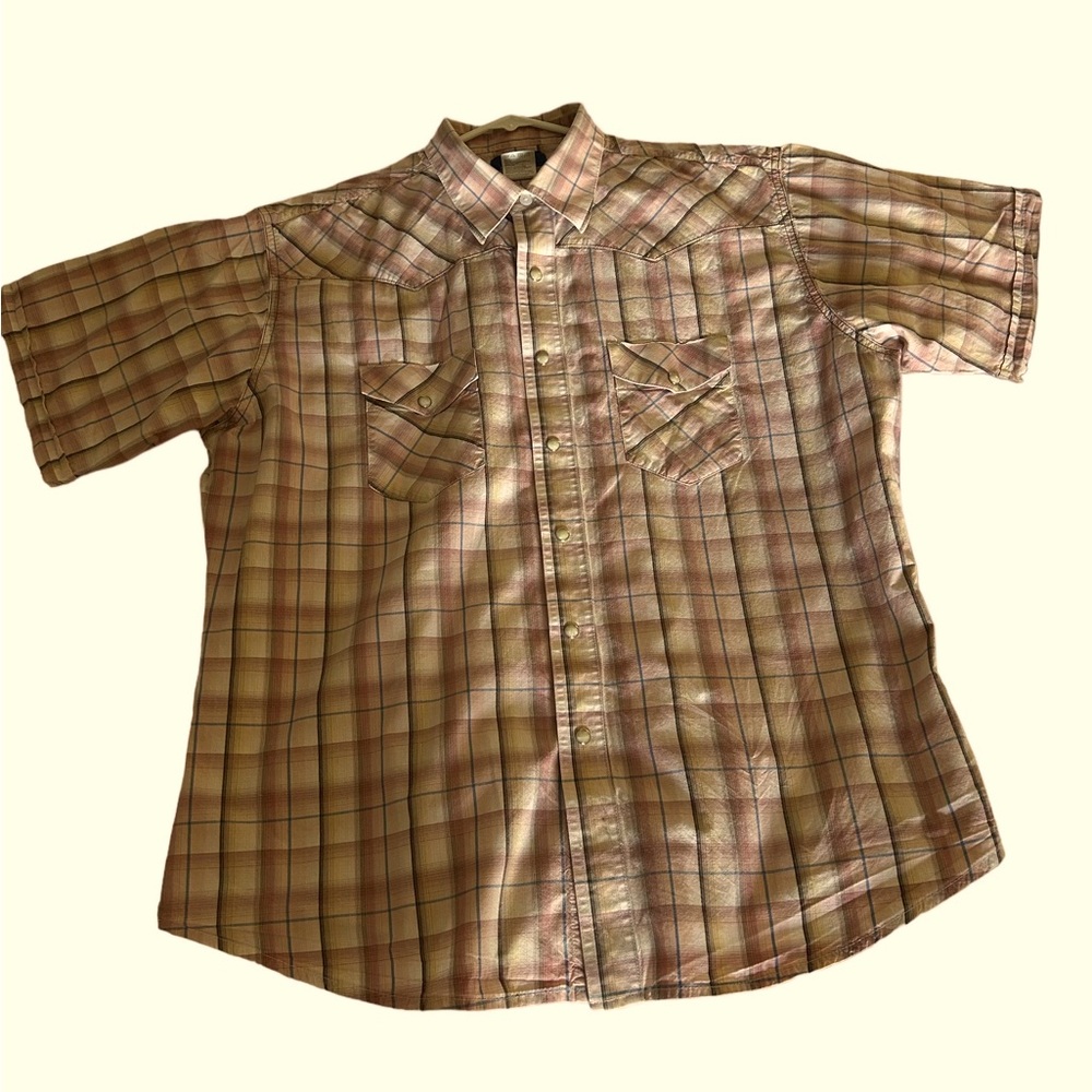 twenty x short sleeve pearl snap shirt Size XL
